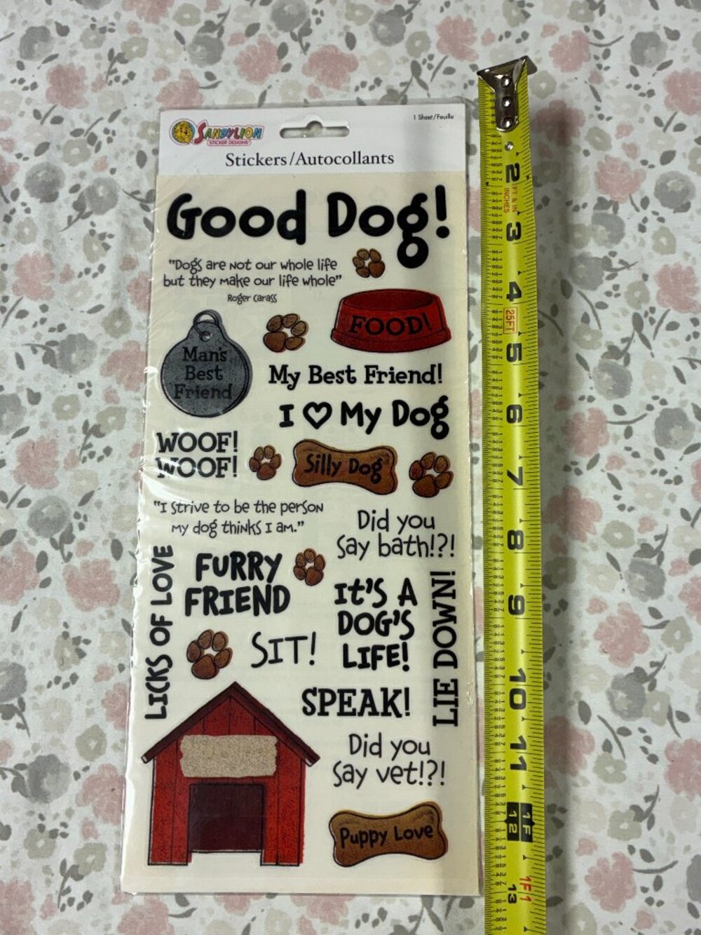 "Good Dog" Stickers - 1 sheet - by Sandy Lion - NWT